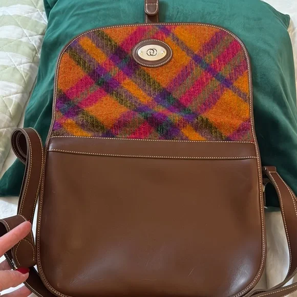Gucci Brown and Multicolor Plaid Women's Saddle Bag - Picture 7 of 9